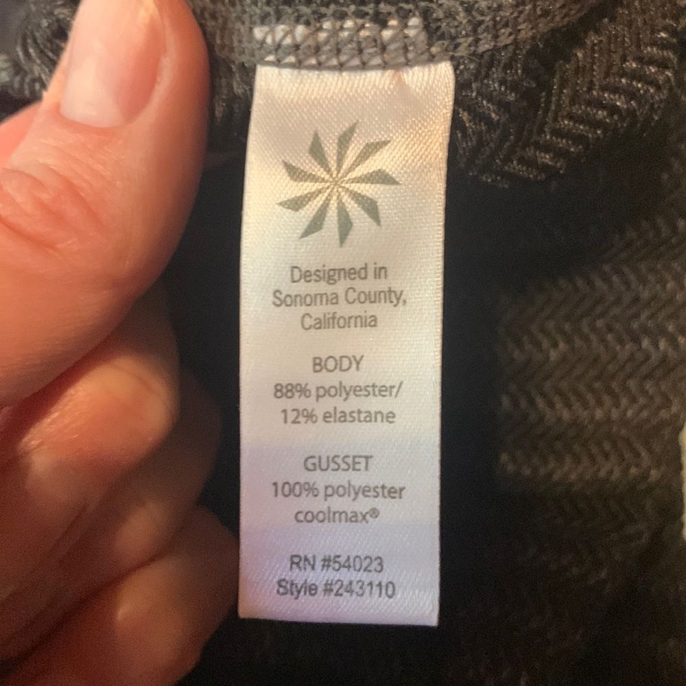 Athleta Leggings Women’s Medium Herringbone Grey Tights - Picture 8 of 9